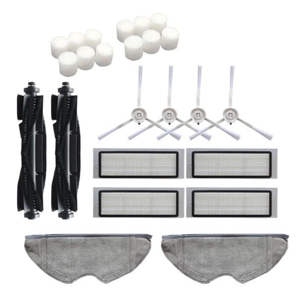

vacuum cleaners 24pcs washable main brush side brushes hepa filter mop cloth for 360 s5 s7 robot robotic cleaner parts
