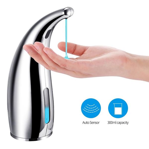 

liquid soap dispenser for bathroom kitchen infrared sensor hand washing device automatic non-contact electric 300ml 1pc