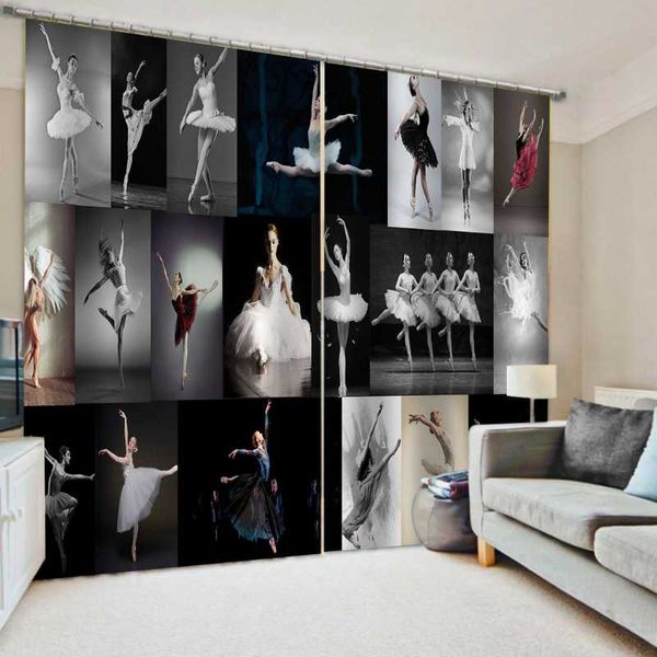 

luxury blackout 3d window curtain for living room dance beauty curtains & drapes