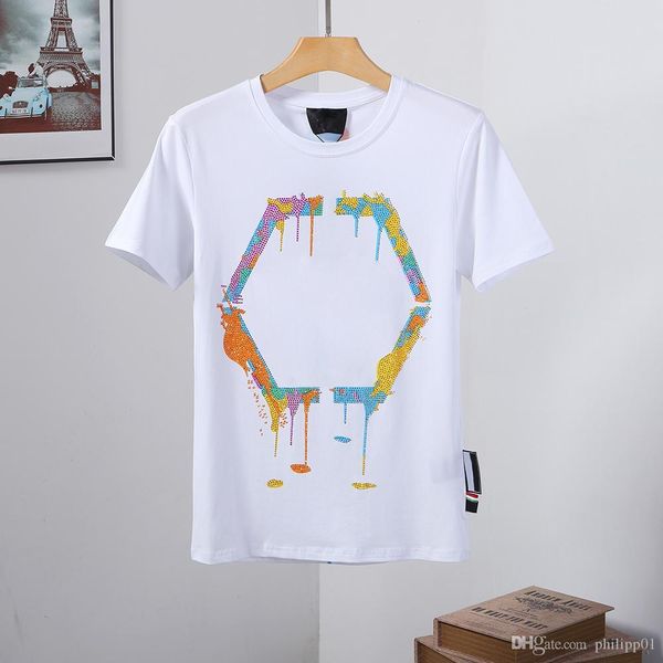 

21ss men women designer skull diamond pp t shirts philipp plain tshirt hoodie coat shorts tee shirt jackets jeans jersey belts shoes, White;black