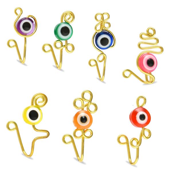 

devil's eye puncture jewelry creative perforation style