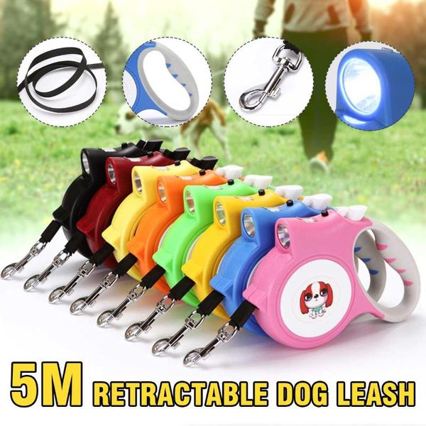 

pet automatic retractable leash leads rope nylon walking dog traction with abs durable cartoon for dogs collars & leashes