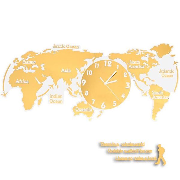 

wall clock digital modern hanging quiet acrylic home office clocks