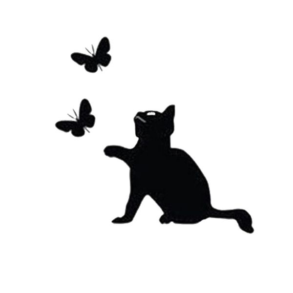 

funny pet cat cute applique car window decoration personality waterproof applique black/white, 15cm*15cm