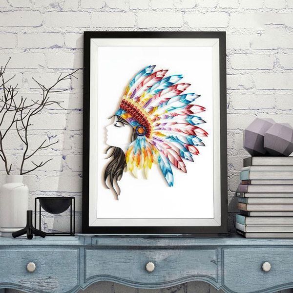

other arts and crafts paper quilling painting kit beautiful girl art decor diy wall stickers for kids bedroom kindergarten home