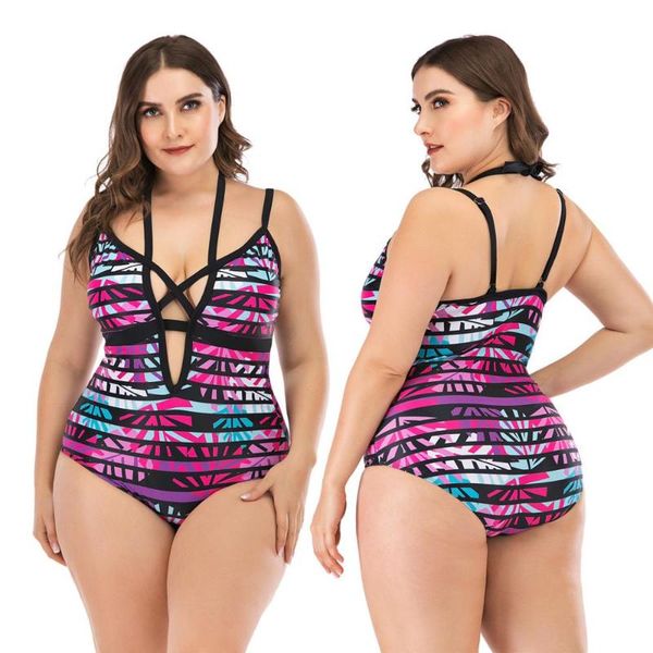 

one-piece suits l-4xl size one piece swimsuit monokini plus swimwear women girls large swim suit bathing f3