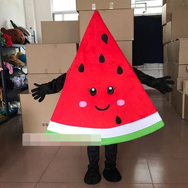 

performance triangle fruit mascot costumes halloween fancy party dress cartoon character carnival xmas easter advertising birthday party cos, Red;yellow