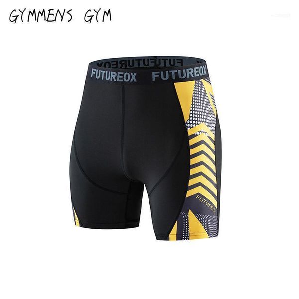 

men's shorts summer compression fitness 3d printed casual pants jogging quick-drying elastic tight shorts1, White;black