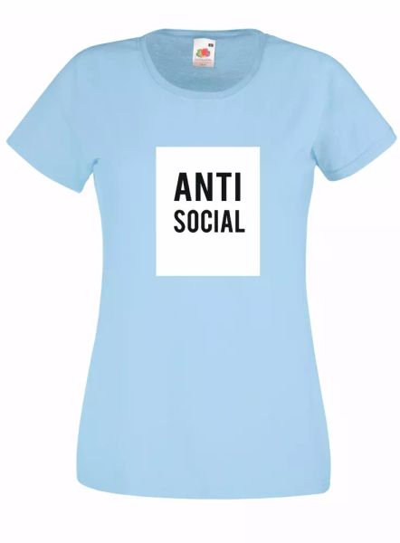 

t-shirt shirt women j2054 anti social media skate club binky, White;black