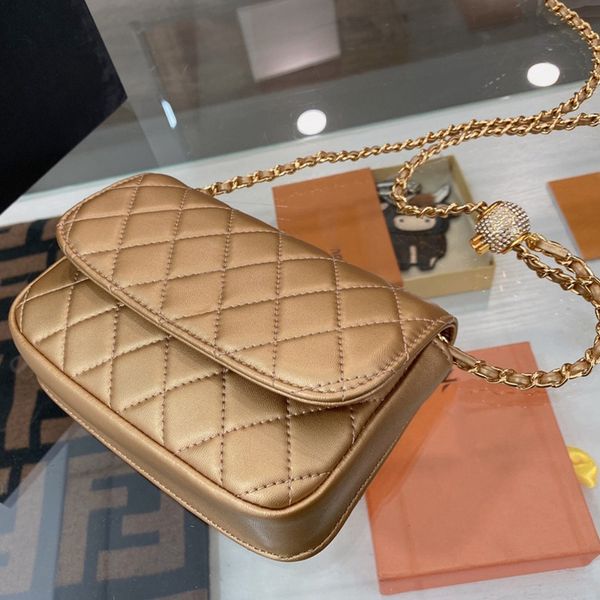 

luxury bags braided shoulder coin purse diamond ball c bag genuine leather messenger damier cobal ladies travel 7 colors 17*12*5cm, Red;black