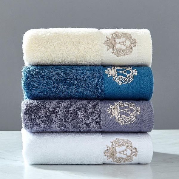 

towel 1pc 100% cotton adult's and children's family face soft absorbent washcloth household travel gym 34x75cm