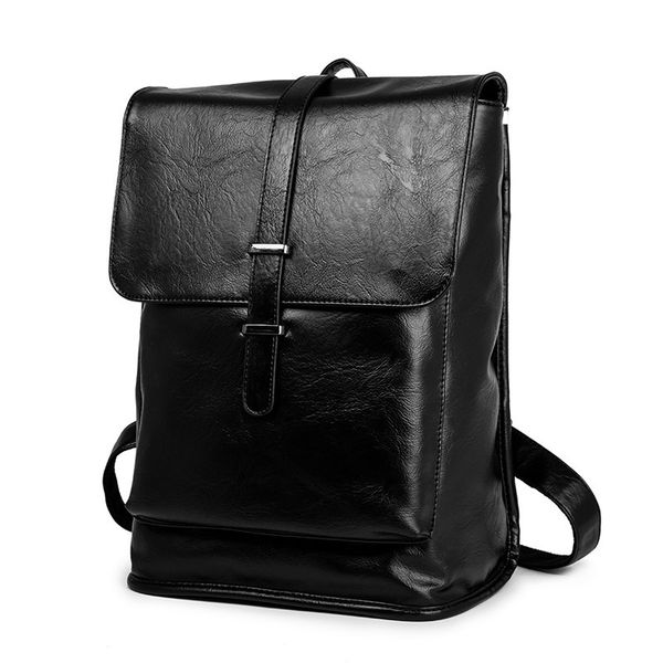 

bag backpack fashion big trend leisure men's computer student schoolbag korean version, Black;red