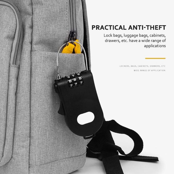 

bike locks retractable cable lock mtb helmet elastic 3 digit password security locking bicycle accessories