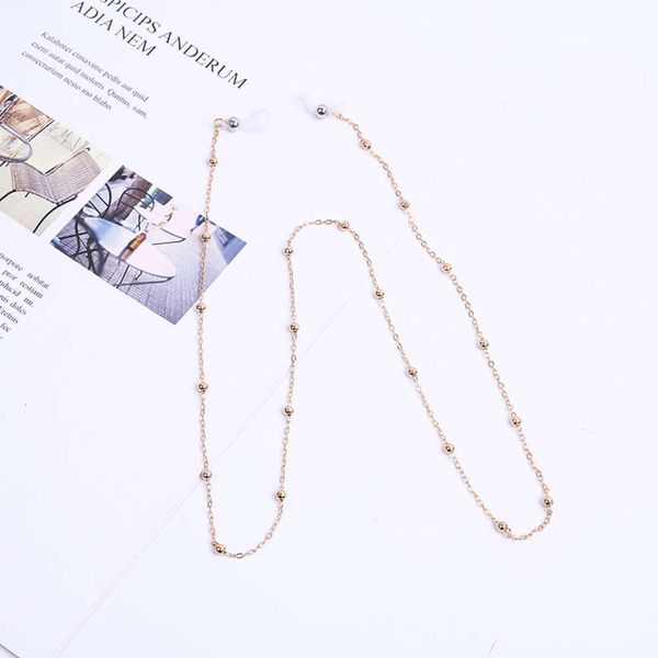 

net eyewear red chain metal pearl pendant