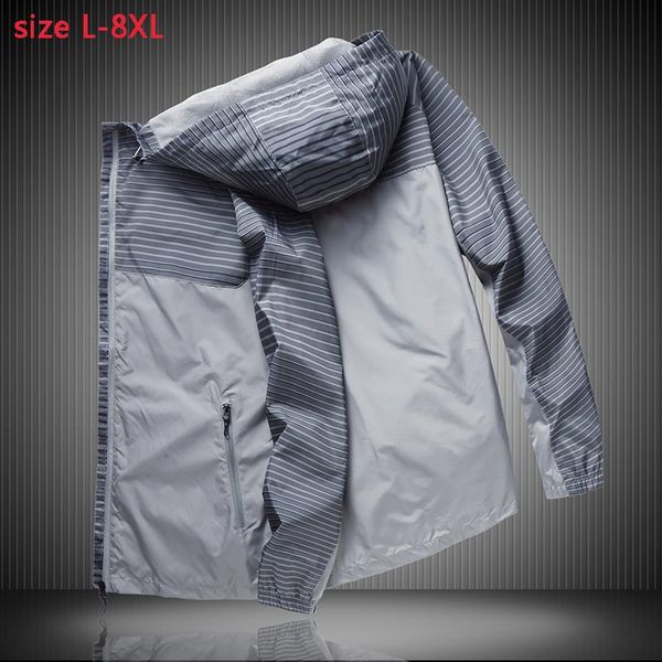 

men's jackets with hood arrival mens thin and breathable jacket men fashion super large windbreak casual plus size xl-5xl 6xl 7xl 8xl, Black;brown