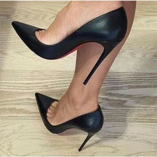 

dress shoes brand woman pumps stilettos for women black high heels pu leather wedding 8oyc