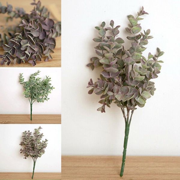 

decorative flowers & wreaths green plant artificial leaves imitation eucalyptus home decoration wedding party