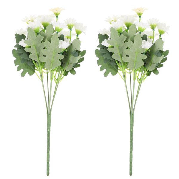 

decorative flowers & wreaths 2 pcs simulation daisy bouquet decor fake adornment home flower