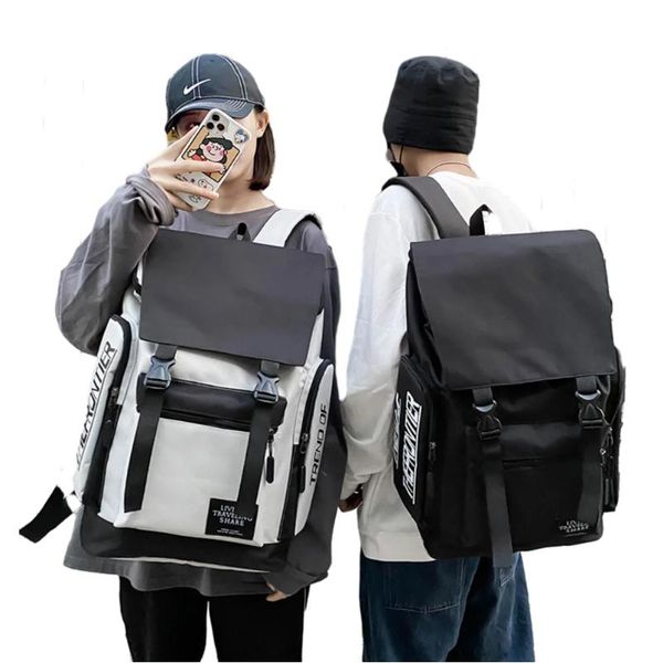 

backpack women and men trend casual travel bag student schoolbag large capacity bagpack outdoor hiking back pack