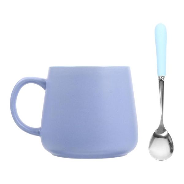 

mugs 1 set 450 cup drink mug multipurpose oatmeal with lid and spoon