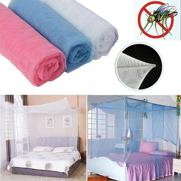 

mosquito net lace bed 4 corner post canopy princess full size futon 190x90x145cm