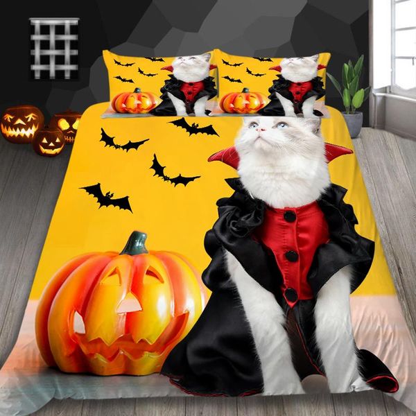

bedding sets happy halloween 3d set duvet cover comforter covers king  size soft breathable bedroom decorations