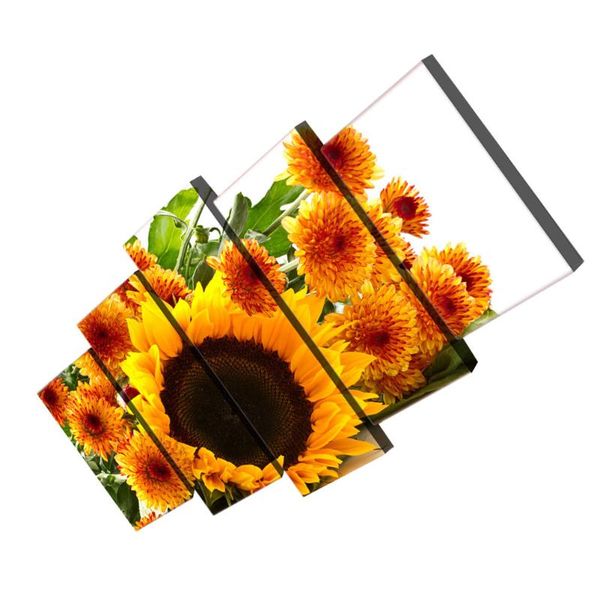 

wall stickers 1 set of chic sunflower pattern oil painting household mural decoration