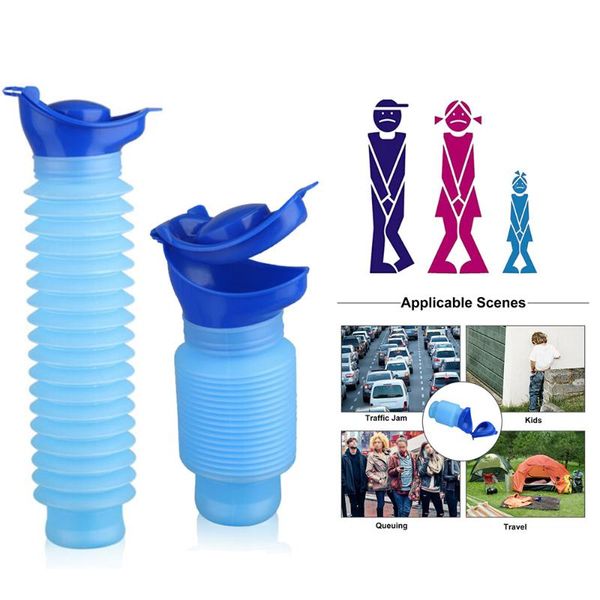 

car organizer 750ml pocket toilet shrinkable urinal camping mobile unisex