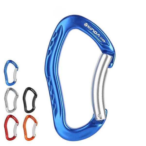 

cords, slings and webbing professional quality 22kn rock climbing bent quickdraw spring-loaded gate buckle aluminum carabiner outdoor kits