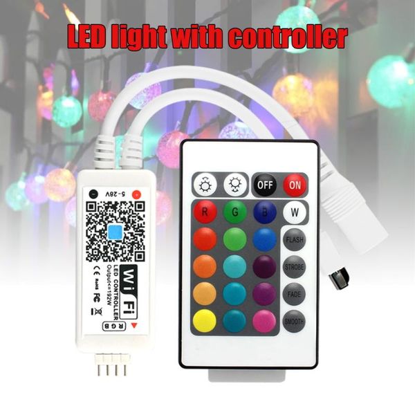 

strips wifi smart rgb led controller 24 keys remote control for strip lights e7