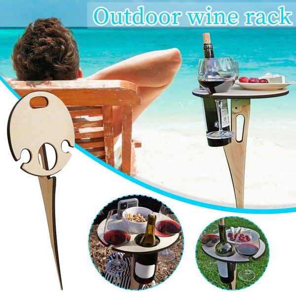 

camp furniture outdoor wine rack lawn picnic portable