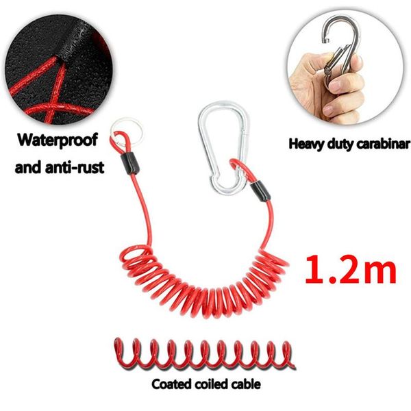 

parts 1.8m trailer rope spring safety anti-lost cable lanyard rv emergency camper 1.2m