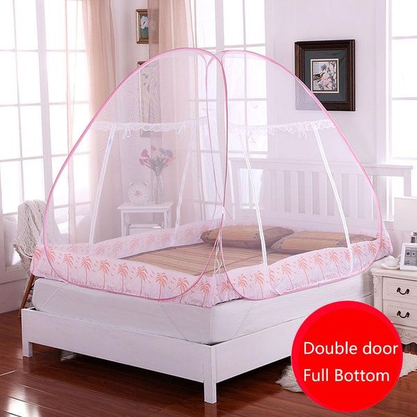 

zipper mongolian yurt net printing bedding curtain elegant dome tent for girls installation canopy students mesh netting mosquito