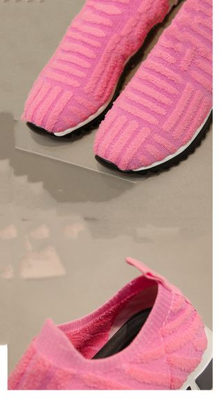 

2022 casual shoes women's short plush mesh breathable sneakers, Black