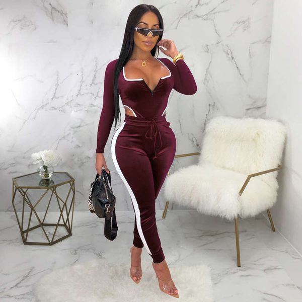 

and women's tracksuits fashionable korean cashmere sportswear jumpsuit, Gray