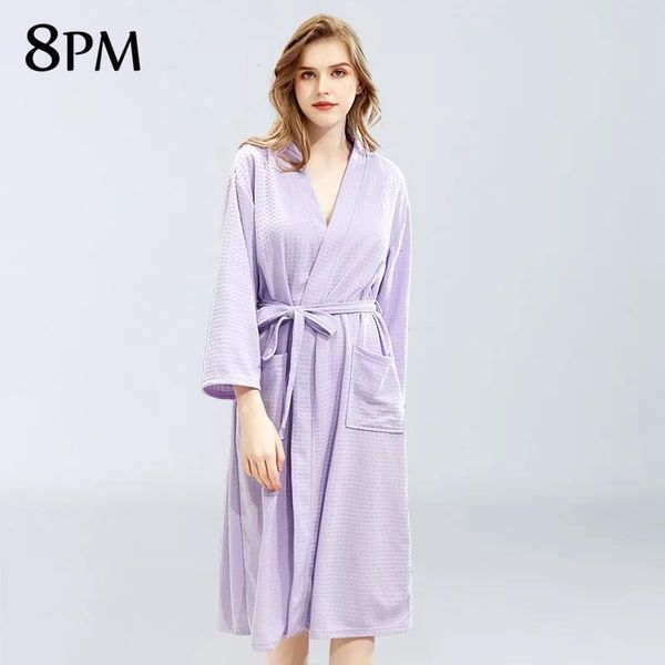 

women's sleepwear women kimono robes lightweight robe soft knit casual bathrobe loungewear waffle spa cotton for couple, Black;red