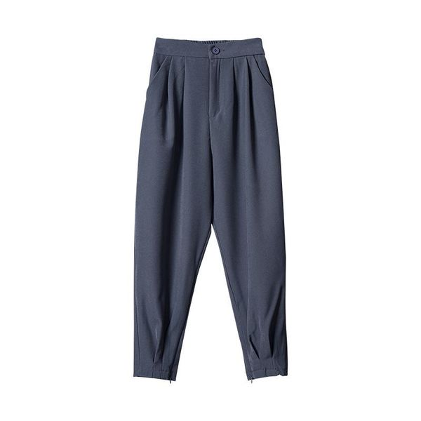 

women's pants & capris high-waisted drooping casual 2021 spring and autumn loose slimming harem all-match simple, Black;white