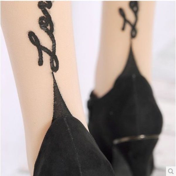 

straight black pantyhose legs with vertical strip on the back, Red;black