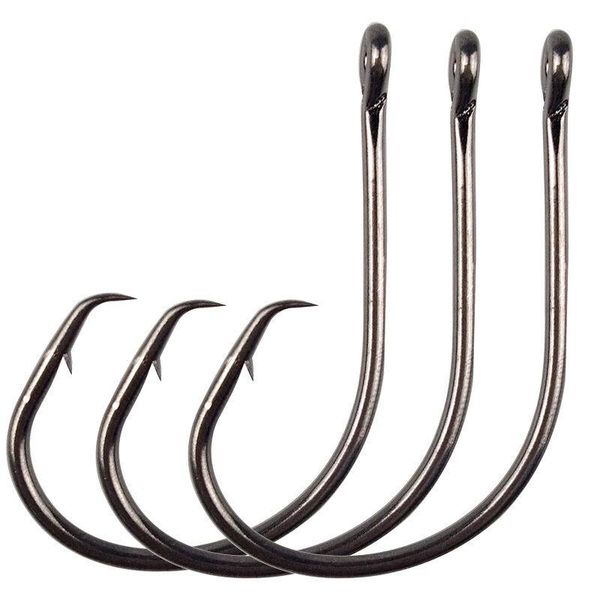 

fishing hooks hyaena 50pcs/lot 39951 1/0-9/0 demon circle ultra point extreme sharpness short shank for heavier lure strong freshwater