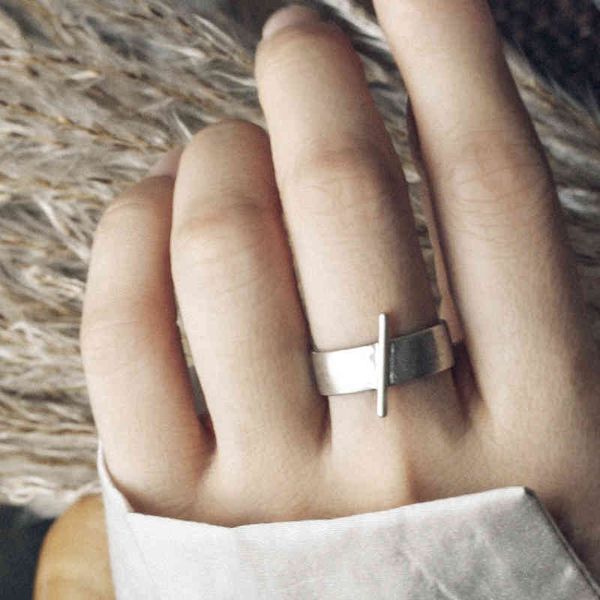 

handmade minority design silver ring women's personalized trendy index finger