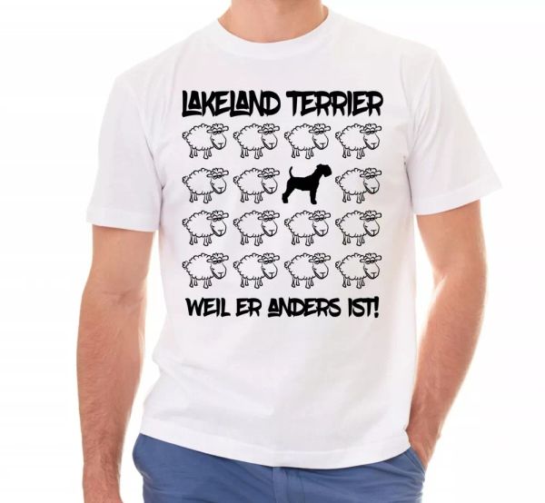 

lakeland terrier t-shirt black sheep by siviwonder, White;black