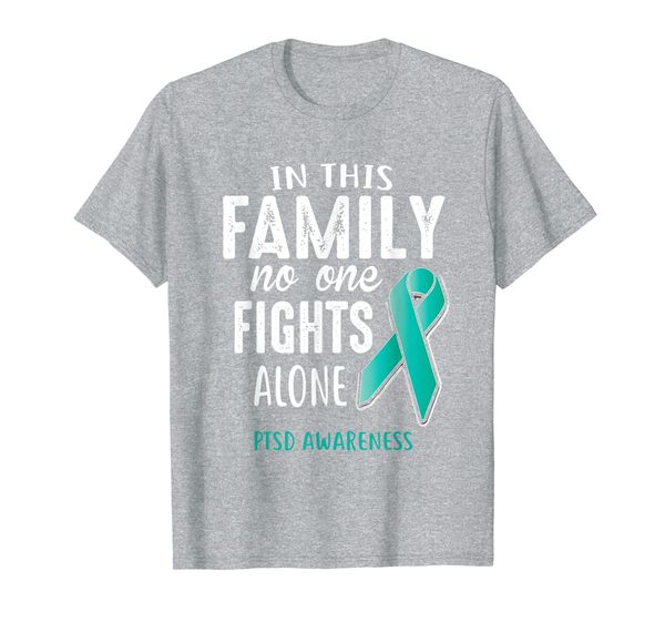 

In This Family No One Fights Alone PTSD Awareness T-Shirt, Mainly pictures