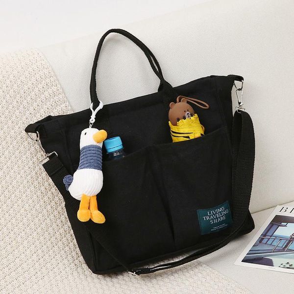 

evening bags women canvas handbags shopping female shoulder bag environmental storage handbag reusable foldable eco grocery totes bolso