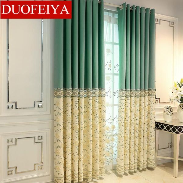 

curtain & drapes luxury floral blackout curtains for the living room bedroom european elegant home decorative window blinds fabric