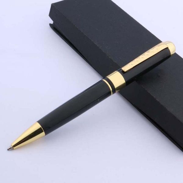 

student pen 250 black golden office school metal ballpoint pens, Blue;orange