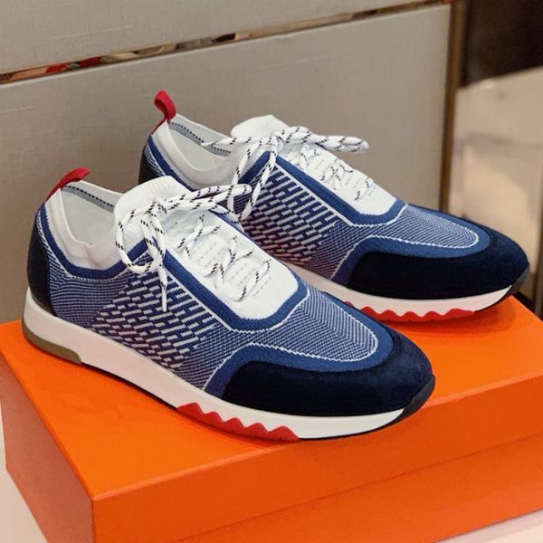 

luxury mens designer shoes drift sneakers comfortable outdoor sneaker fashion sports casual shoe wear-resistant, non-slip flying knit sneake, Black