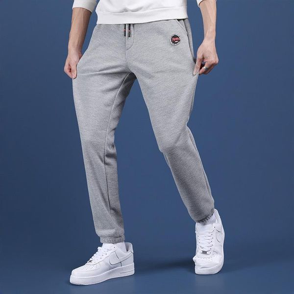

men's pants joggers men sweatpants loose-closed spring and autumn casual thin all-match clothing plus size 8xl, Black