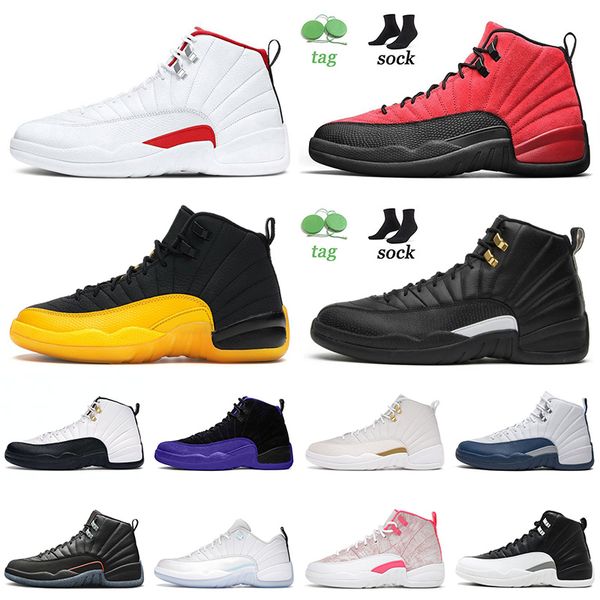 

2021 arrival basketball shoes twist 12 jumpman 12s xii flu game the master mens womens univeristy gold grind trainers sneakers 36-47