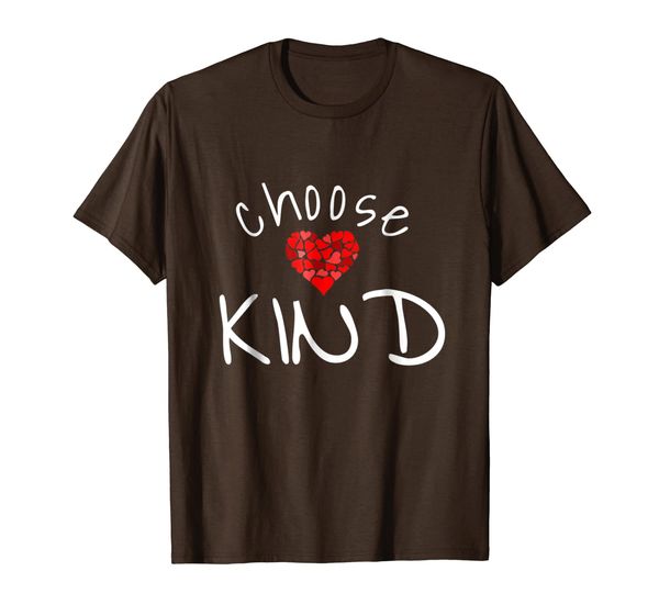 

choose kind shirt anti-bullying heart t-shirt, White;black