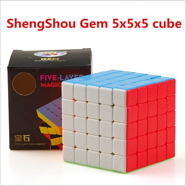 

shengshou gem 5x5x5 magic cube gem 5x5 speed cube shengshou 5x5 puzzle magic cubo toys for children shengshou 5x5 cube